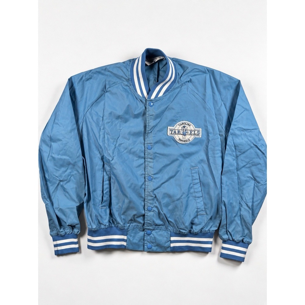 Vintage 80s Chalk Line UNC Tar Heels Jacket Mens L Carolina Blue NCAA